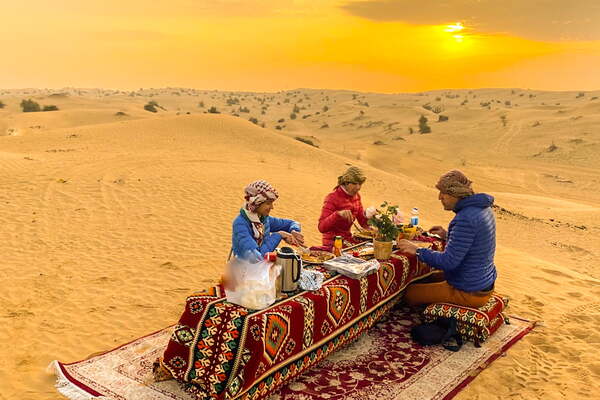 Dubai Desert Safari, Quad Bike, Camel Ride, and Buffet Dinner
