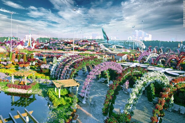 Dubai Global Village & Miracle Garden with Hotel Transfers