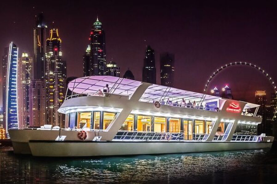 Dubai Marina Dinner Cruise with Drinks & Live Music