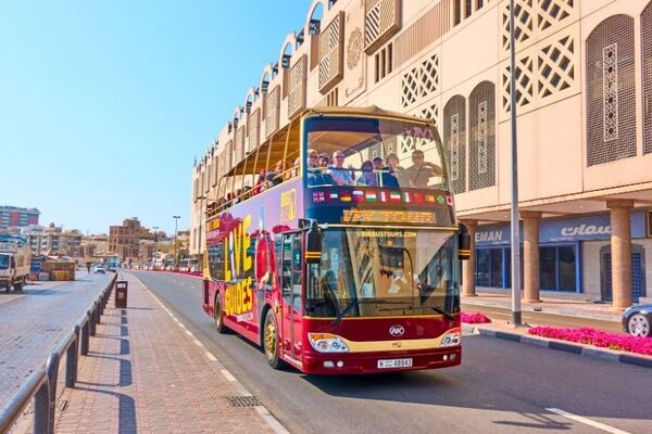 Dubai 5-Day Hop-On Hop-Off Bus, Dhow Cruise, & Desert Tour