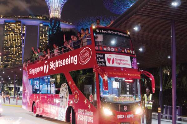 Singapore Big Bus Night Tour with Live Guide