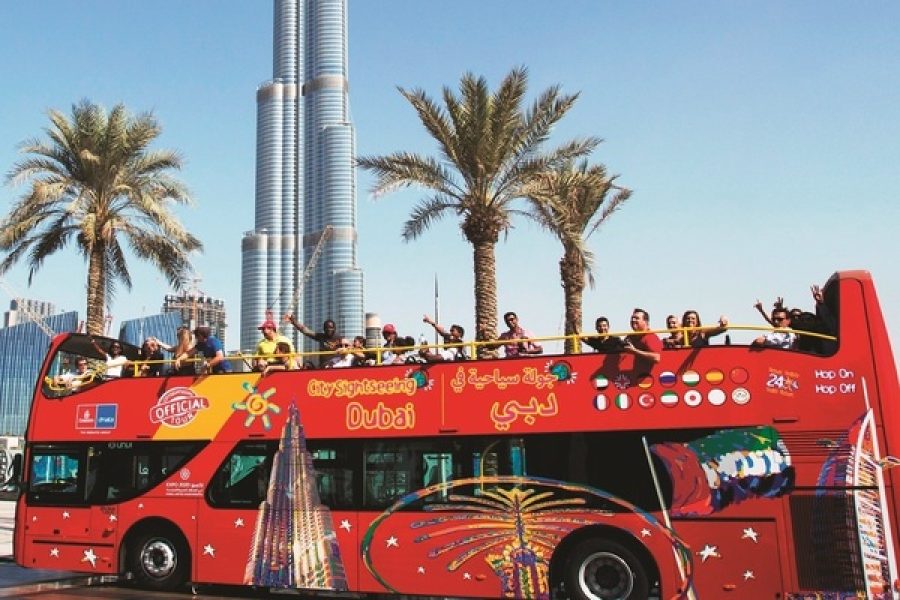 Dubai Hop-On Hop-Off Bus Tour and Dhow Cruise