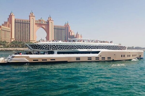Dubai Mega Yacht Cruise with Buffet Dinner
