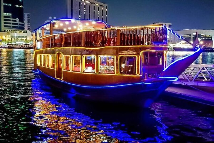 Dubai Dhow Cruise Creek Experience with Dinner