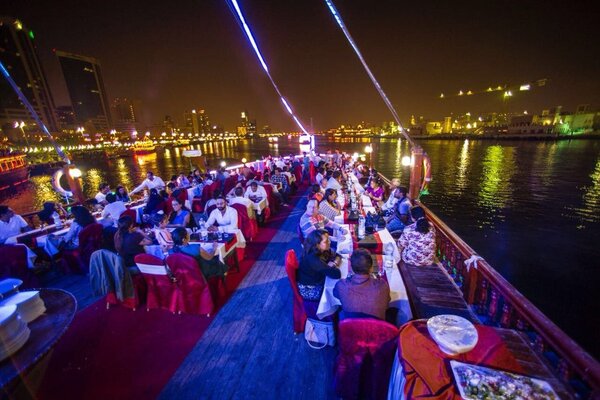 Dubai Dhow Cruise Creek Experience with Dinner
